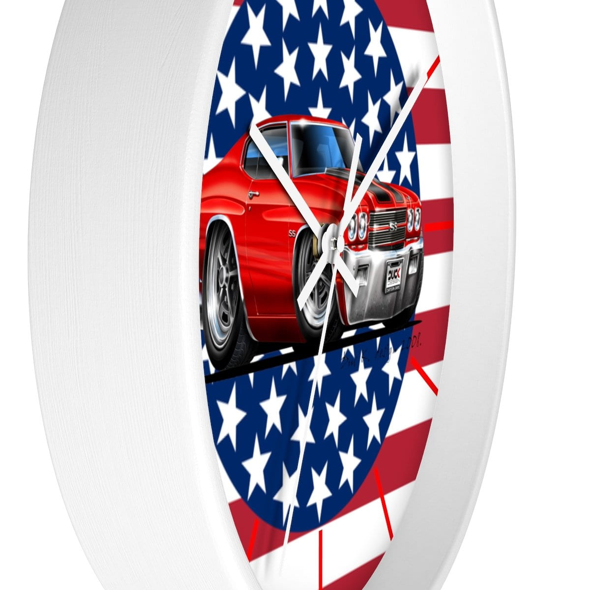 Stars and Stripes and a 1970 Chevelle Wall clock