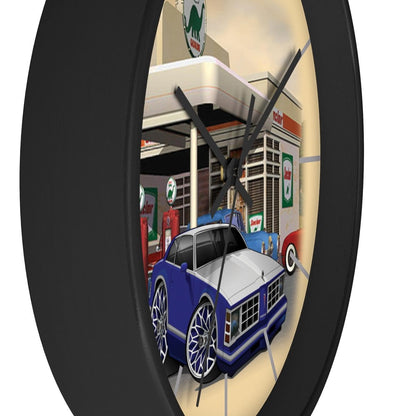 Pontiac Lemans gas station Car Art Wall clock