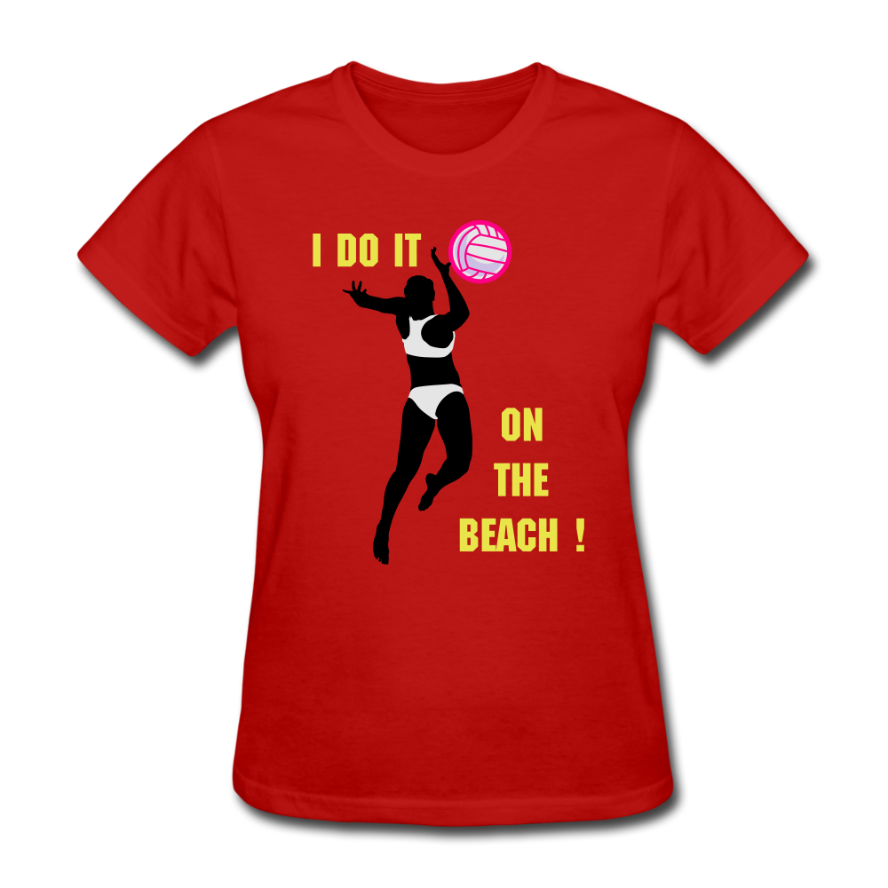 Beach Volleyball Women's T-Shirt - red