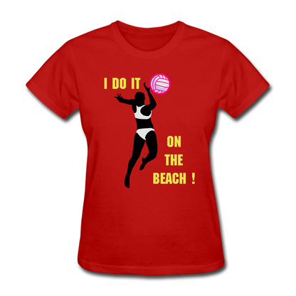 Beach Volleyball Women's T-Shirt - red