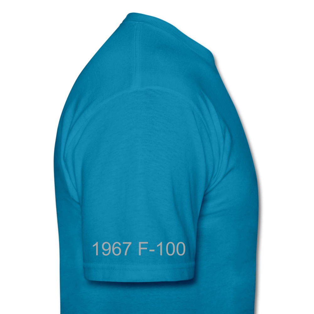 1967 Ford F-100 Men's T-Shirt - turquoise