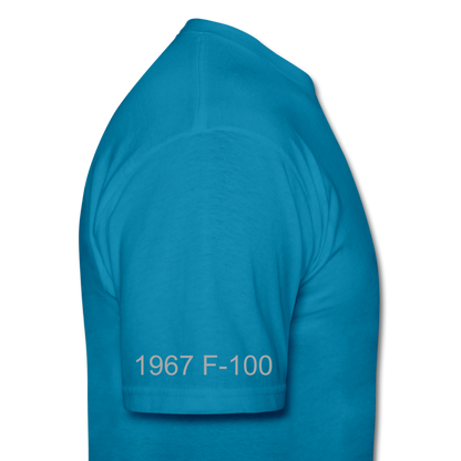 1967 Ford F-100 Men's T-Shirt - turquoise