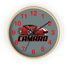 4th Generation Camaro Red White Stripes Wall clock
