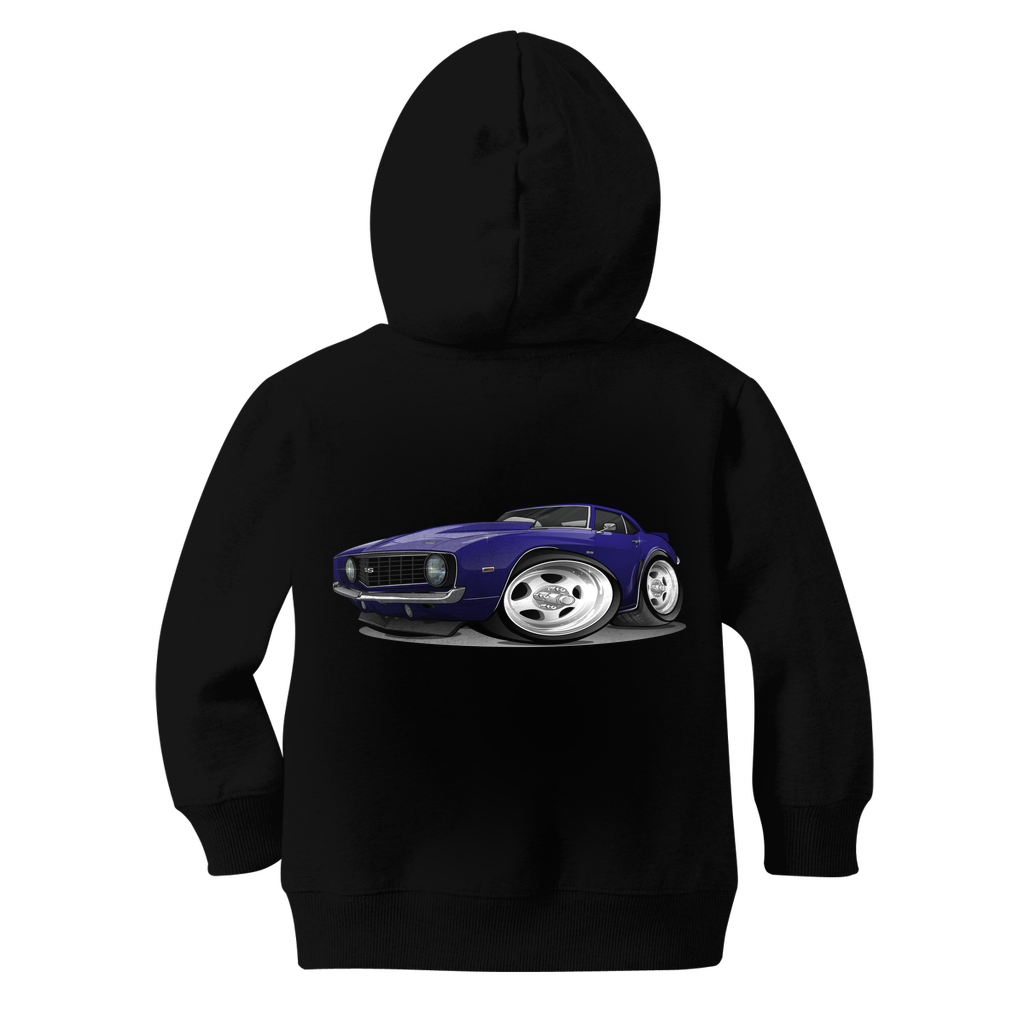 1st Generation Purple Camaro Classic Kids Zip Hoodie