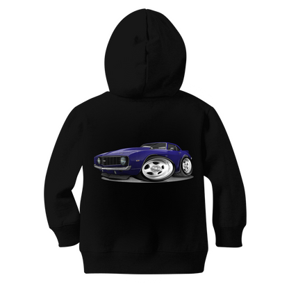 1st Generation Purple Camaro Classic Kids Zip Hoodie