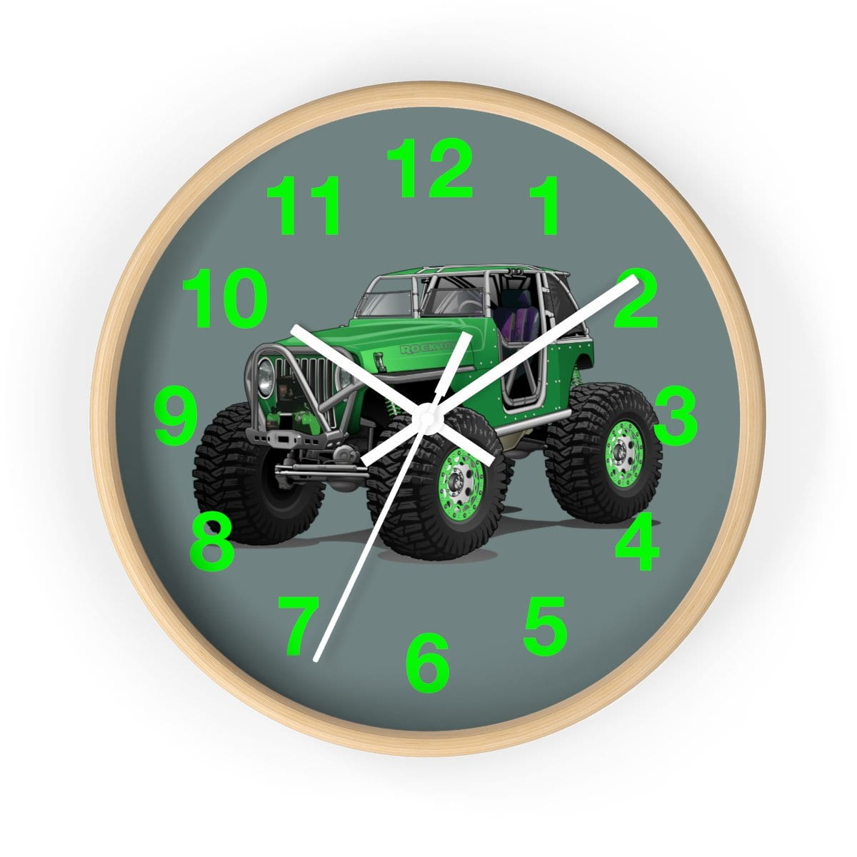 Jeep 4x4 Rocktoy Rock Climber Car Art Wall clock