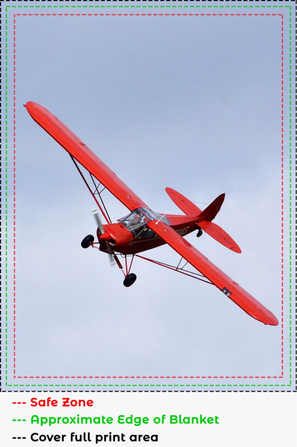 Red Piper Cub Blanket