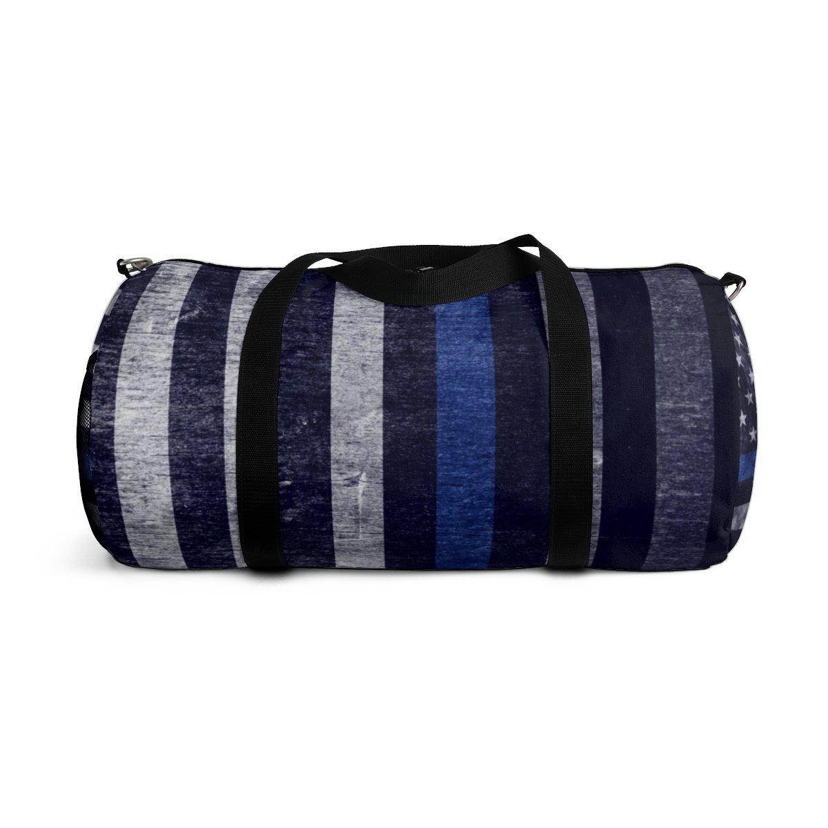 Distressed Thin Blue Line Duffle Bag