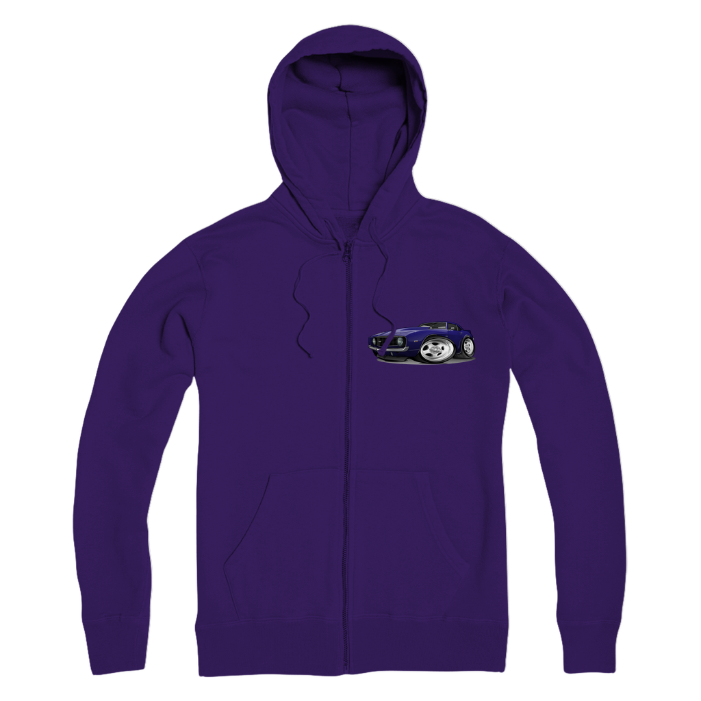 1st Generation Purple Camaro Premium Adult Zip Hoodie