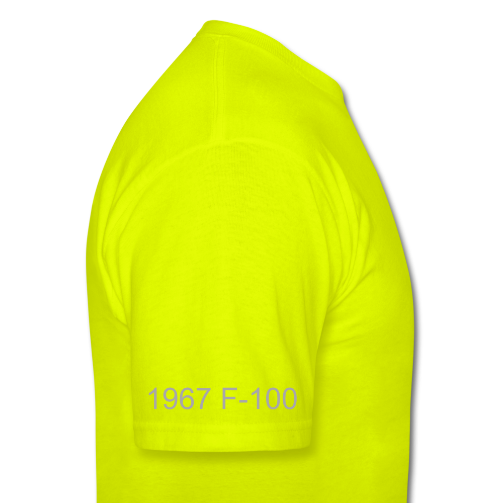 1967 Ford F-100 Men's T-Shirt - safety green