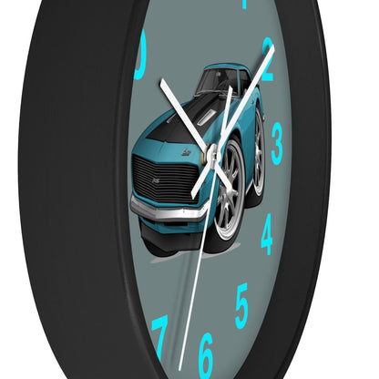 1st Generation Teal Camaro Wall clock