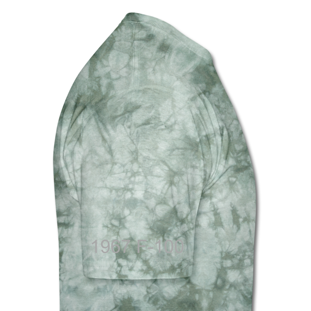 1967 Ford F-100 Men's T-Shirt - military green tie dye