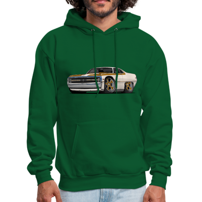 1970 Chrysler 300 Hurst Car Art Men's Hoodie - forest green