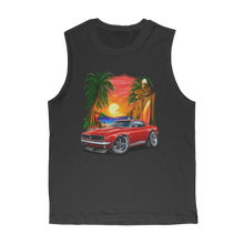 1967 Camaro SS Margaritaville Beach Car Art Premium Adult Muscle Top
