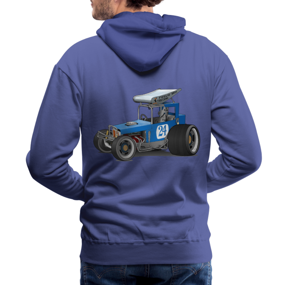 Blue Race Car Super Modified Car Art Men’s Premium Hoodie - royalblue