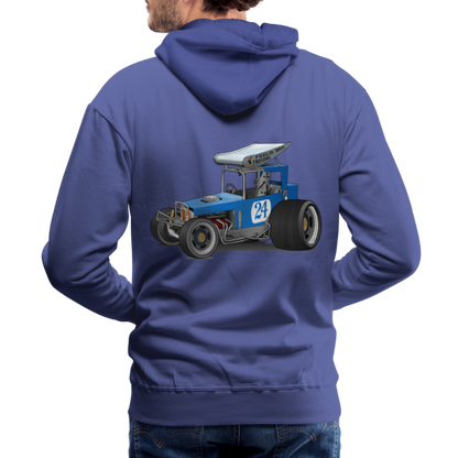 Blue Race Car Super Modified Car Art Men’s Premium Hoodie - royalblue