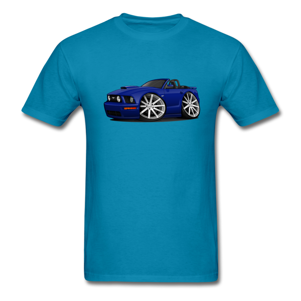 Mustang Convertible Men's T-Shirt - turquoise