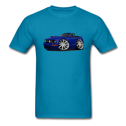 Mustang Convertible Men's T-Shirt - turquoise