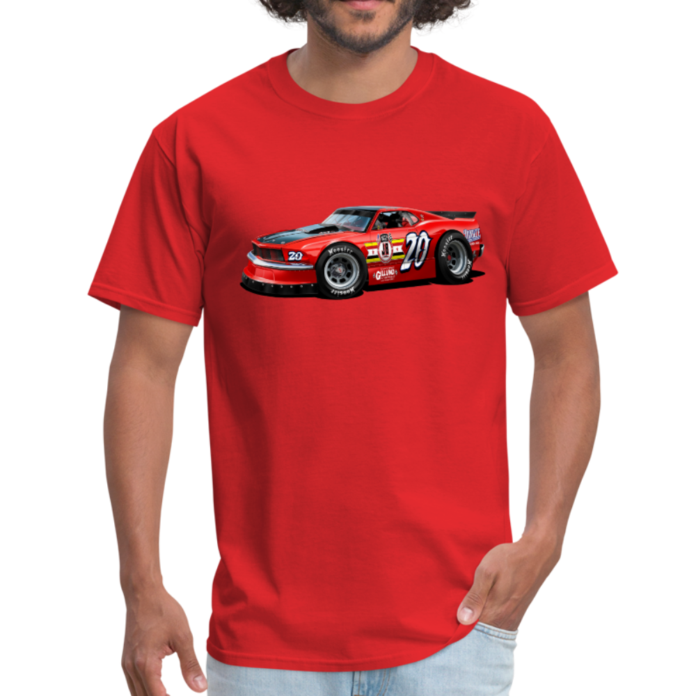 Mustang Race Car Men's T-Shirt - red