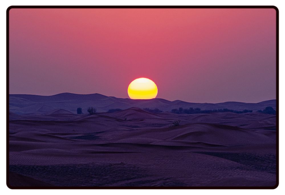 Desert Sunset Desk Mat