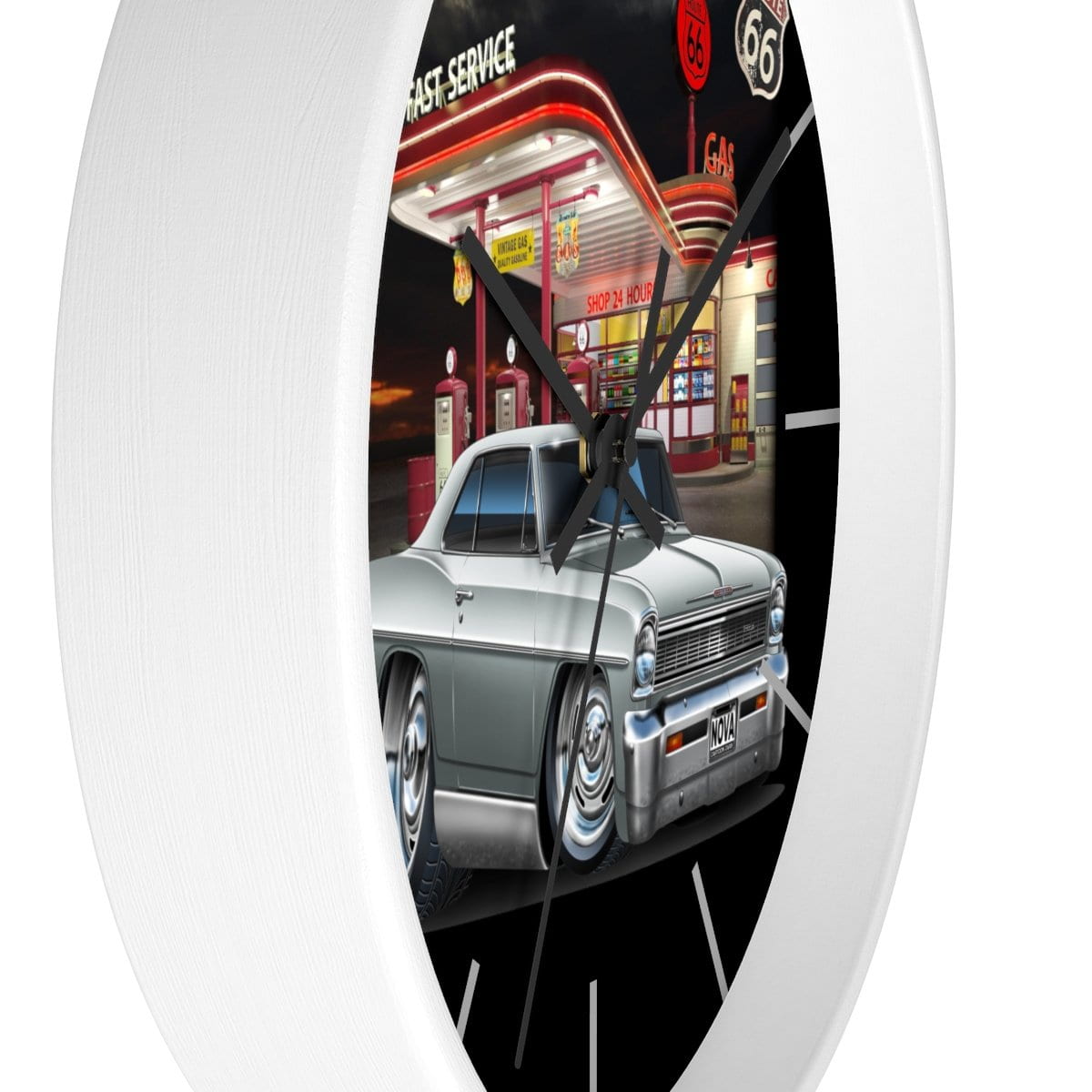 1966 Nova Vintage Gas Wall clock