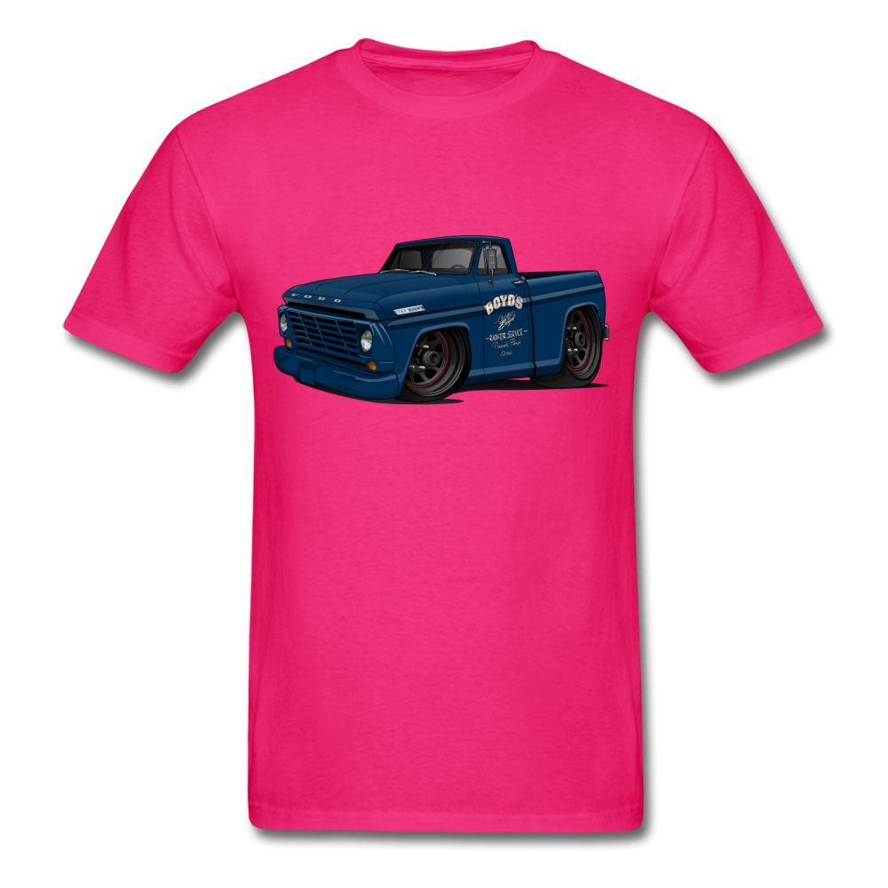 1967 Ford F-100 Men's T-Shirt - fuchsia