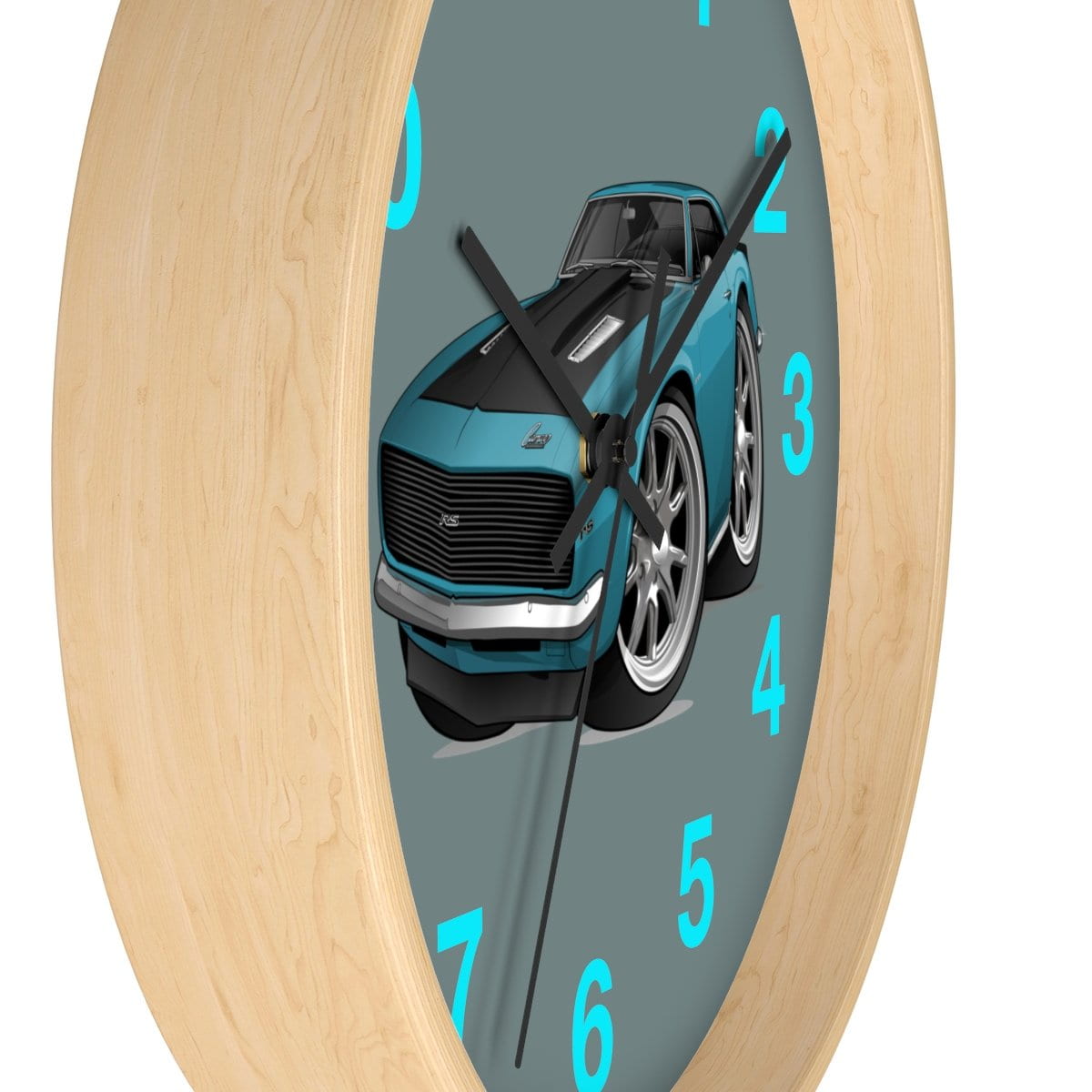 1st Generation Teal Camaro Wall clock