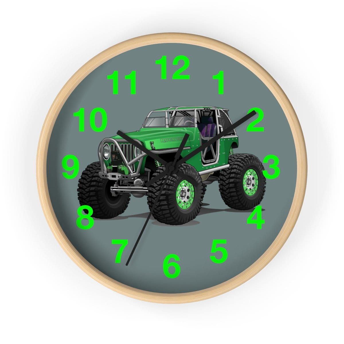 Jeep 4x4 Rocktoy Rock Climber Car Art Wall clock