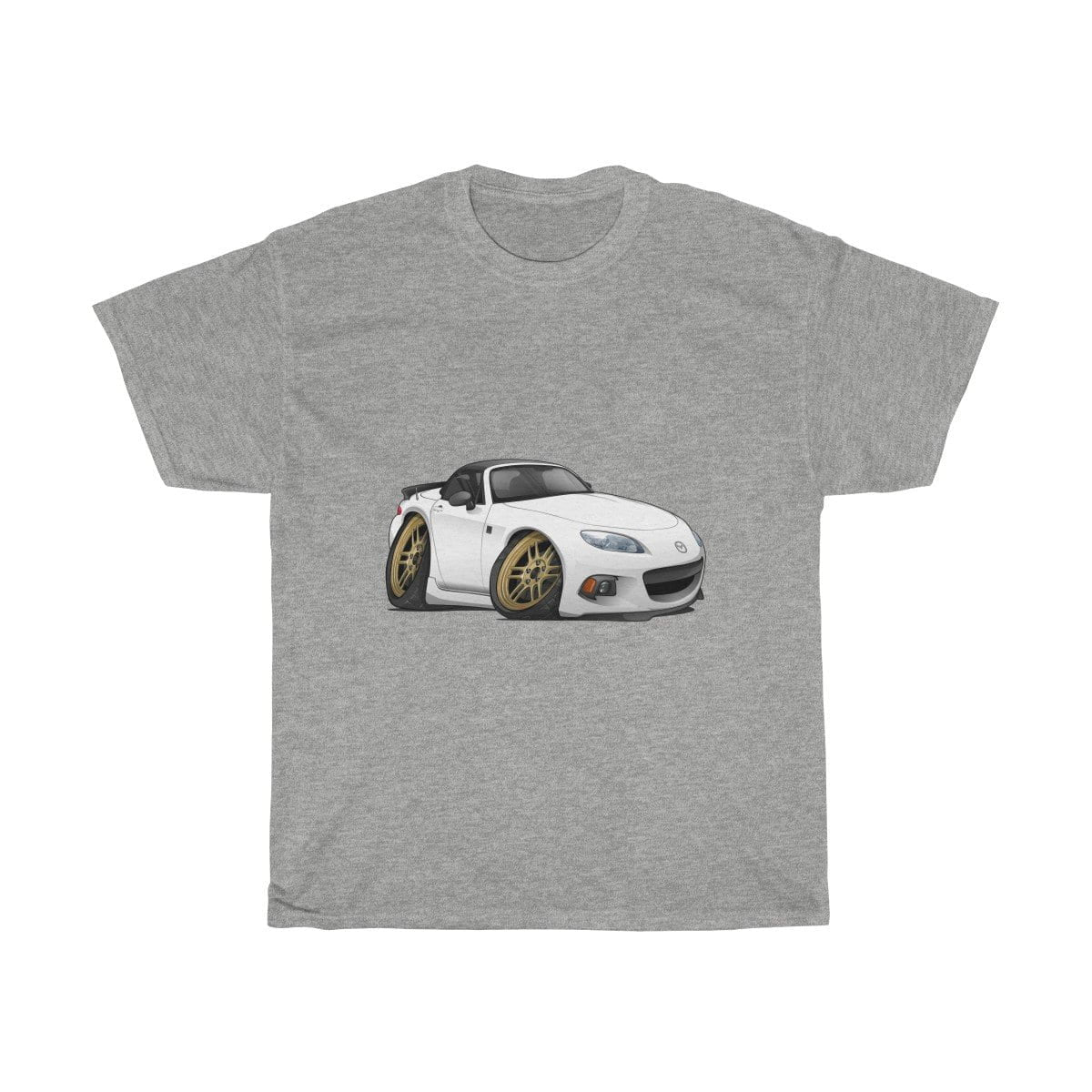 White Car Art Unisex Heavy Cotton Tee