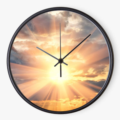 Cloudy Sunrise 10 inch wall clock