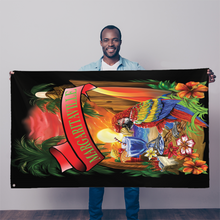 Margaritaville Black Parrot Beach Sublimation Flag