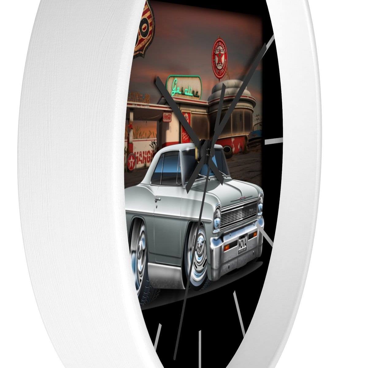 1966 Nova Texaco Wall clock