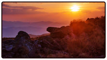 Sunset In the Mountains Desk Mat