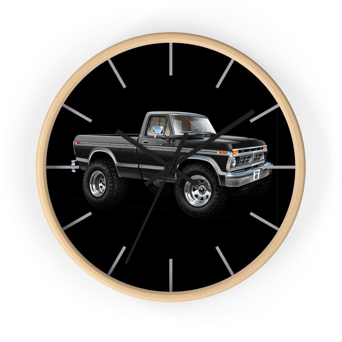 1976 F-150 Ranger XLT 4x4 Pickup Truck Wall clock
