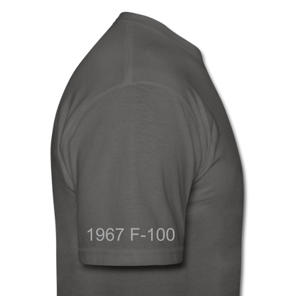 1967 Ford F-100 Men's T-Shirt - charcoal