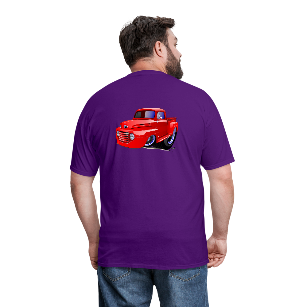 Old Red Truck Version B Men's T-Shirt - purple