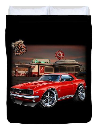 67 Camaro Muscle Car - Duvet Cover