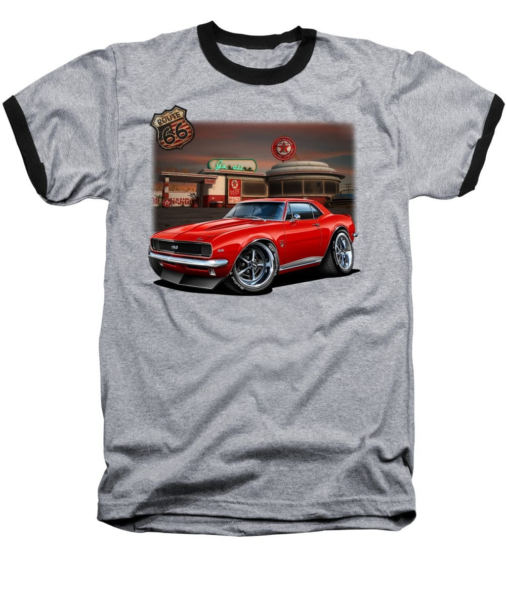 67 Camaro Muscle Car - Baseball T-Shirt