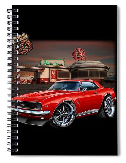 67 Camaro Muscle Car - Spiral Notebook