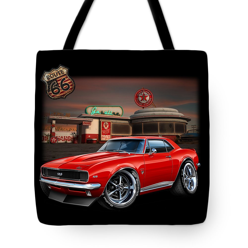67 Camaro Muscle Car - Tote Bag
