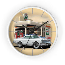 1965 Galaxie Gas Station muscle car art Wall clock