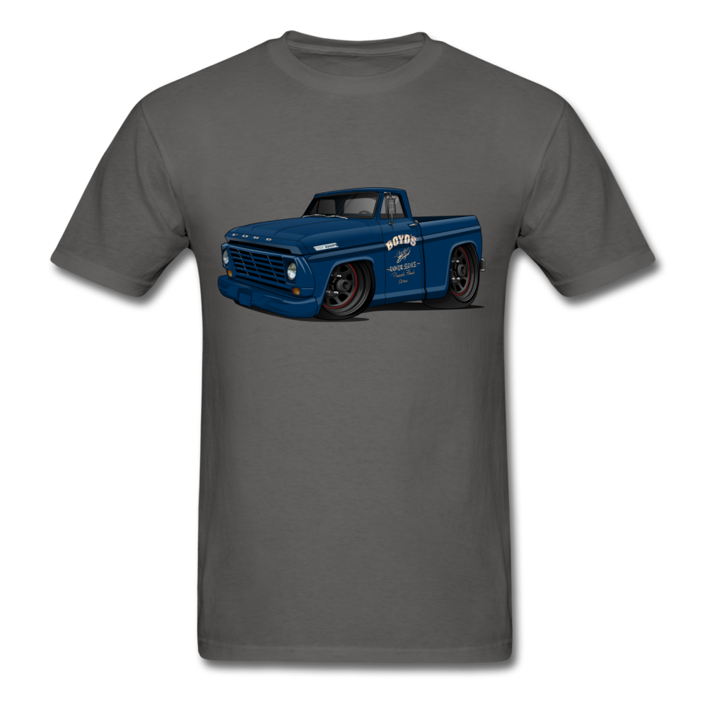 1967 Ford F-100 Men's T-Shirt - charcoal