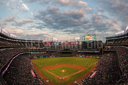 Globe Life Field B Baseball Diamond Custom Designed Wallpaper