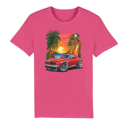 1967 Camaro SS Margaritaville Beach Car Art Organic Jersey Adult T-Shirt