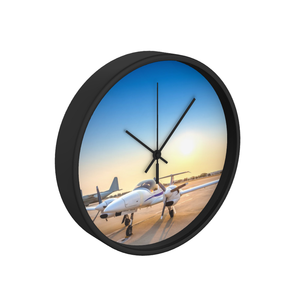 Runway Plane 10 inch wall clock