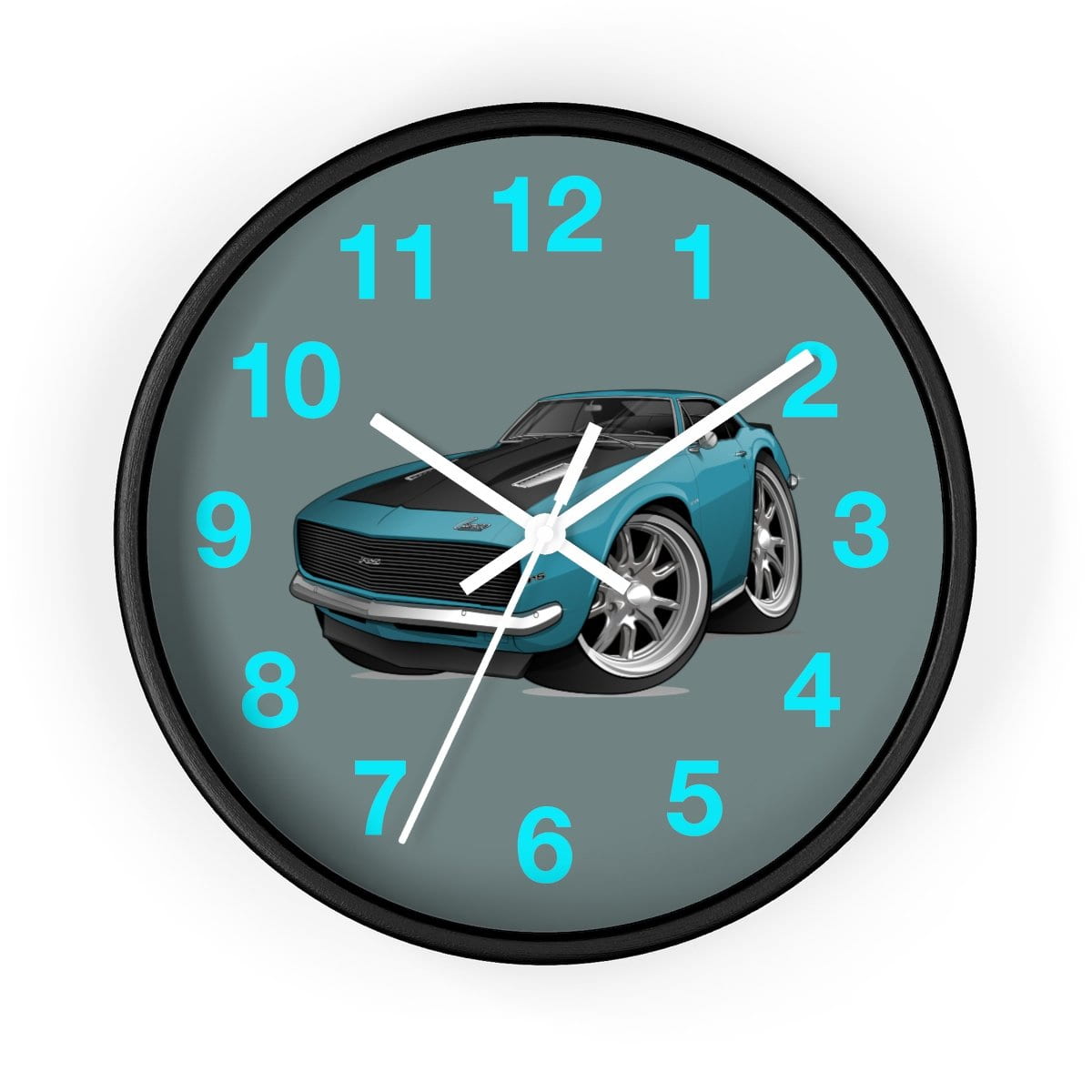 1st Generation Teal Camaro Wall clock