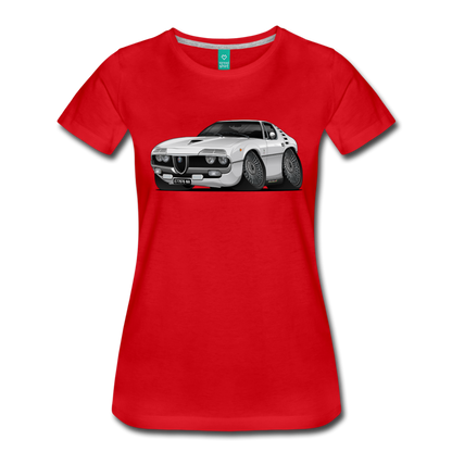 1971 Alfa Romeo Montreal Women’s Premium T-Shirt - red
