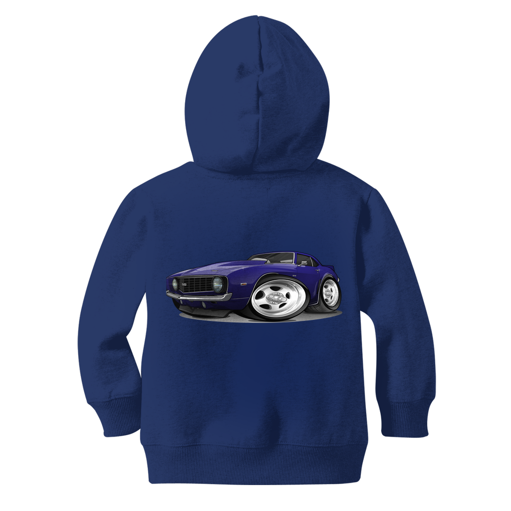 1st Generation Purple Camaro Classic Kids Zip Hoodie
