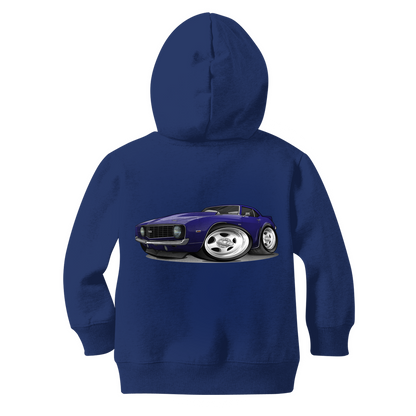 1st Generation Purple Camaro Classic Kids Zip Hoodie