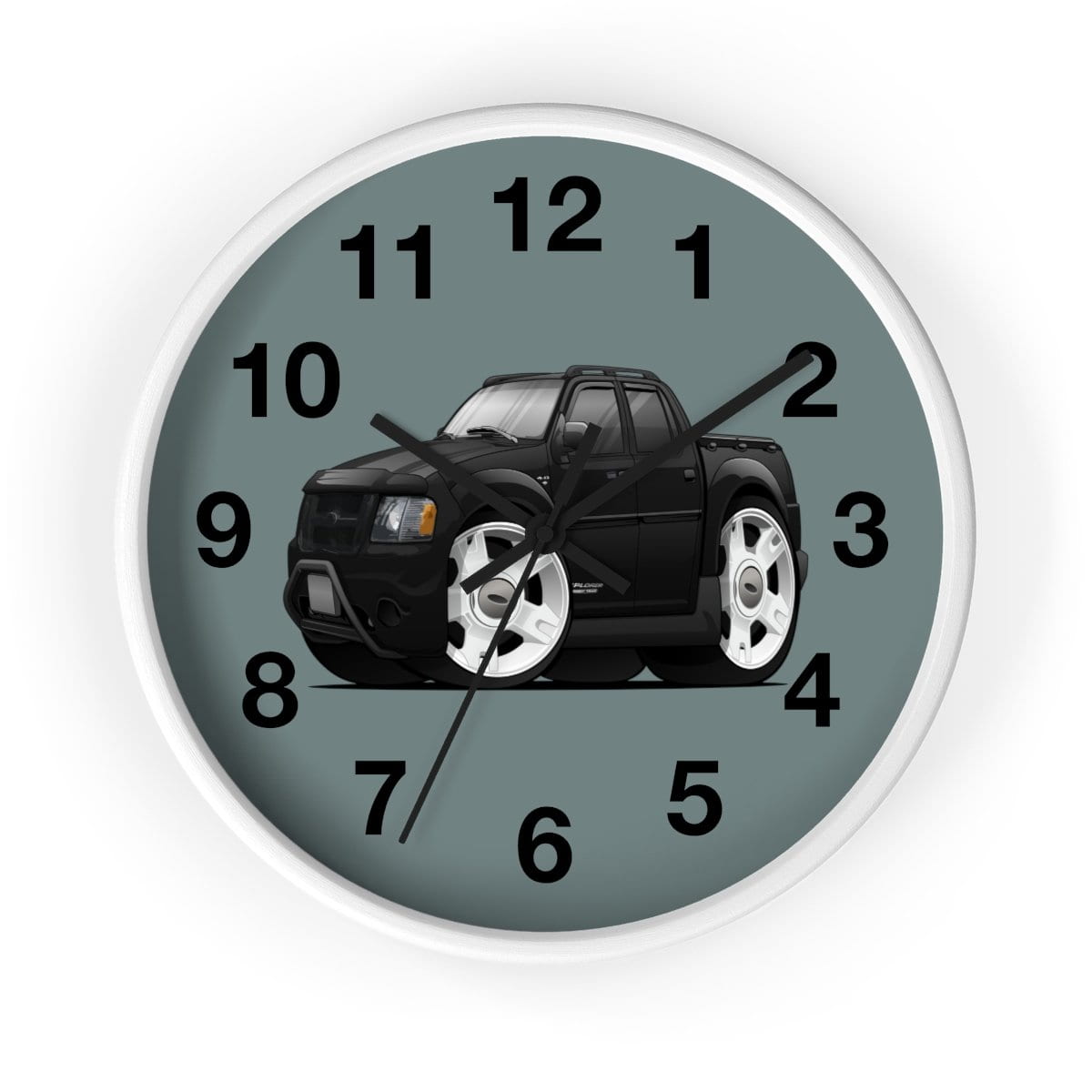 Sport Track Gray background Wall clock